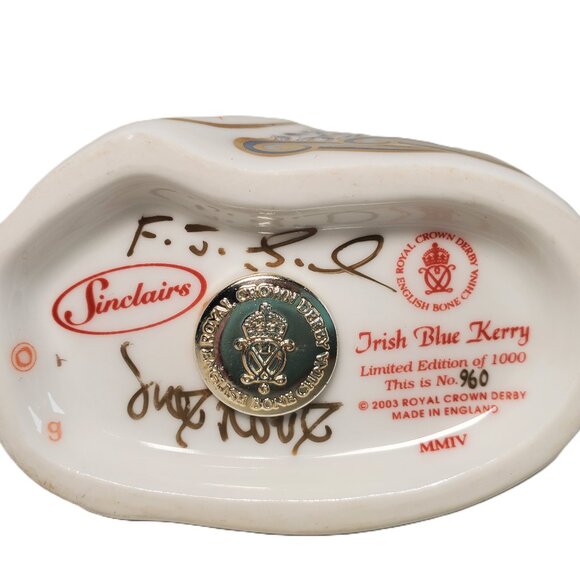 Royal Crown Derby Irish Blue Kerry Dog – Limited Edition (960/1000) - Picture 3 of 8